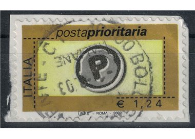 ITALIA 2002 Posta prioritaria € 1,24 us