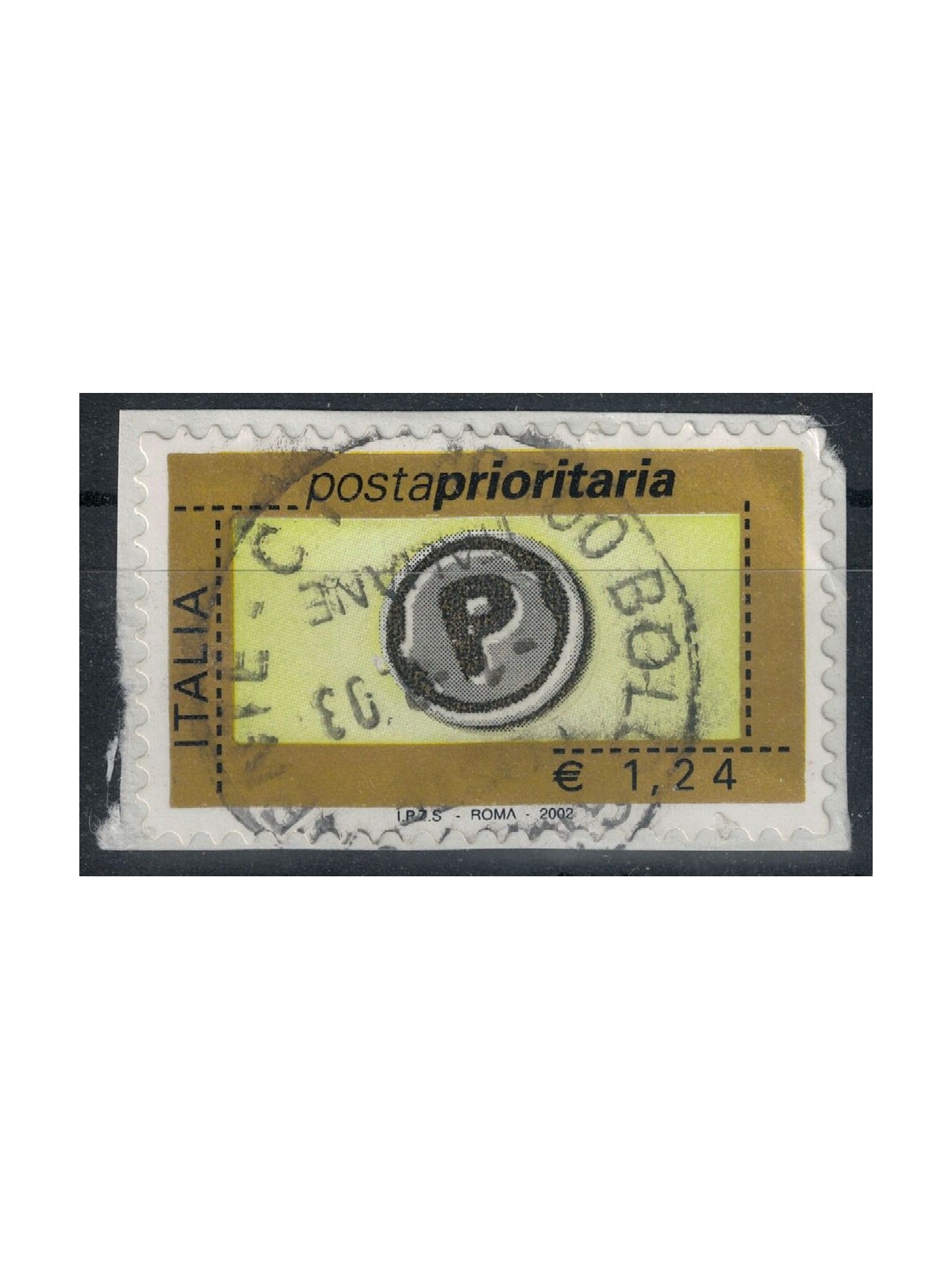ITALIA 2002 Posta prioritaria € 1,24 us