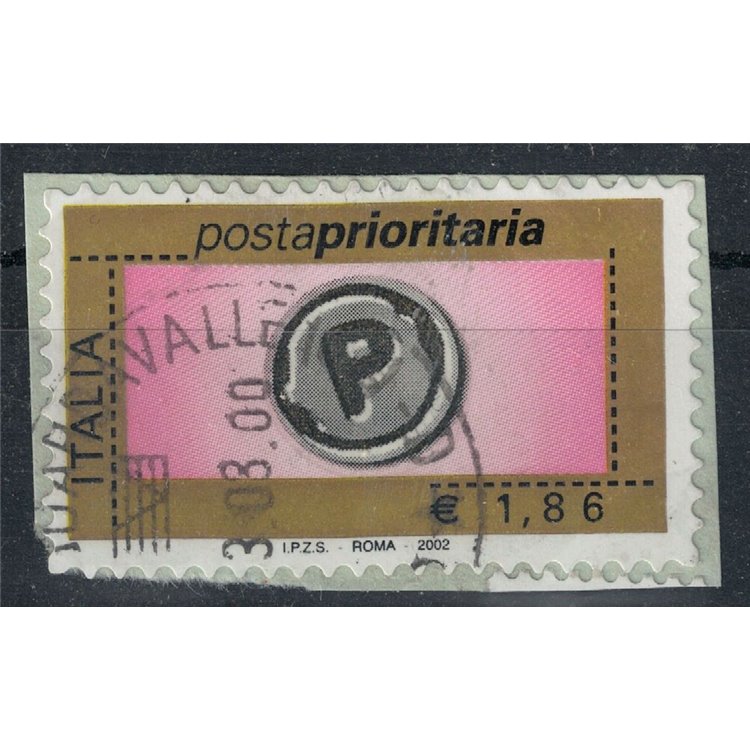 ITALY 2002 Priority Mail €1.86 us
