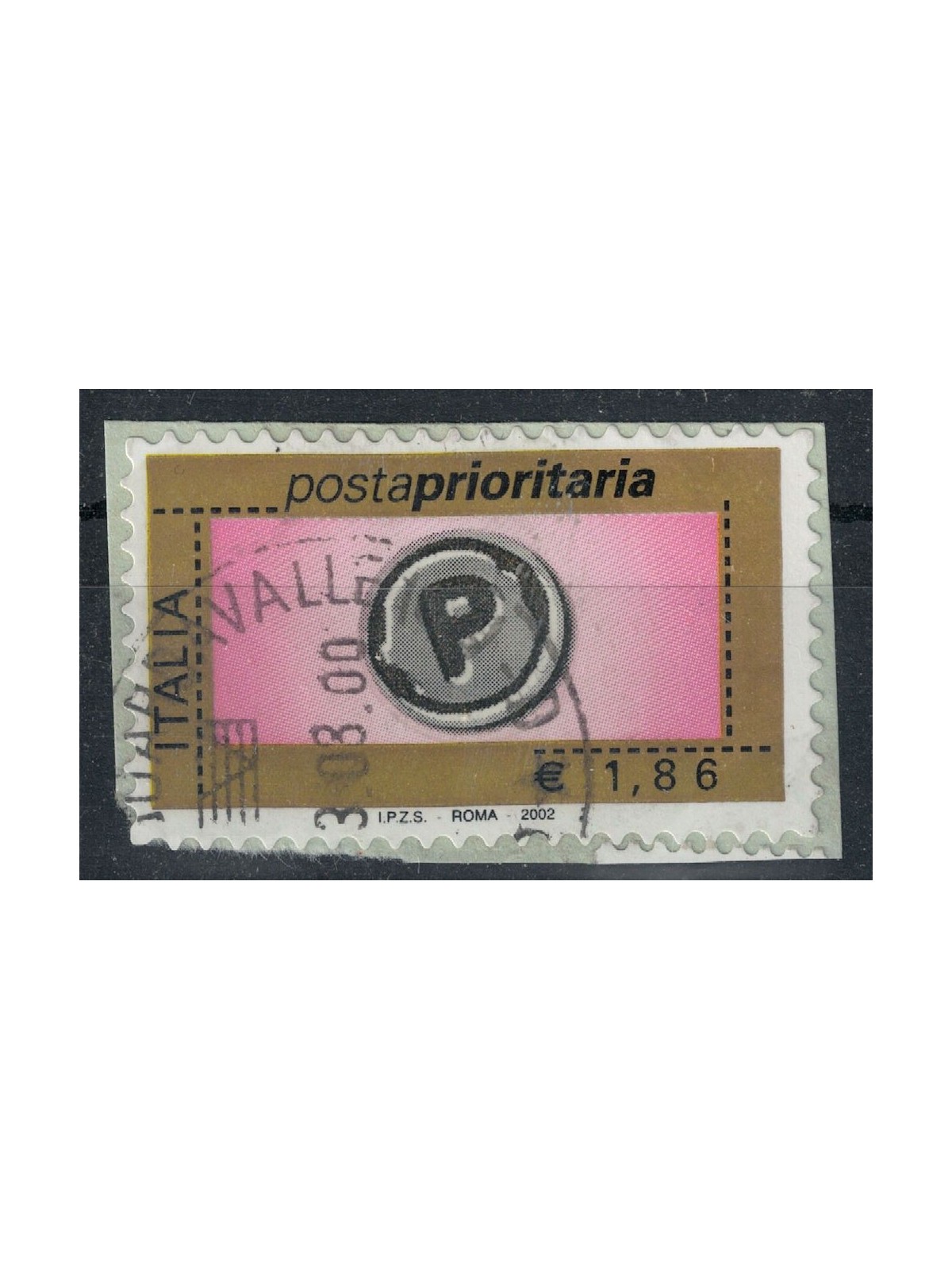ITALIA 2002 Posta prioritaria € 1,86 us