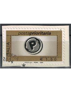ITALY 2004 Priority Mail €1.50 us