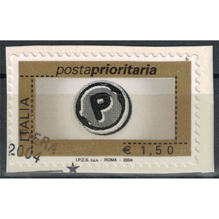 ITALY 2004 Priority Mail €1.50 us