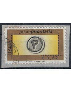ITALY 2005 Priority Mail €0.62 us