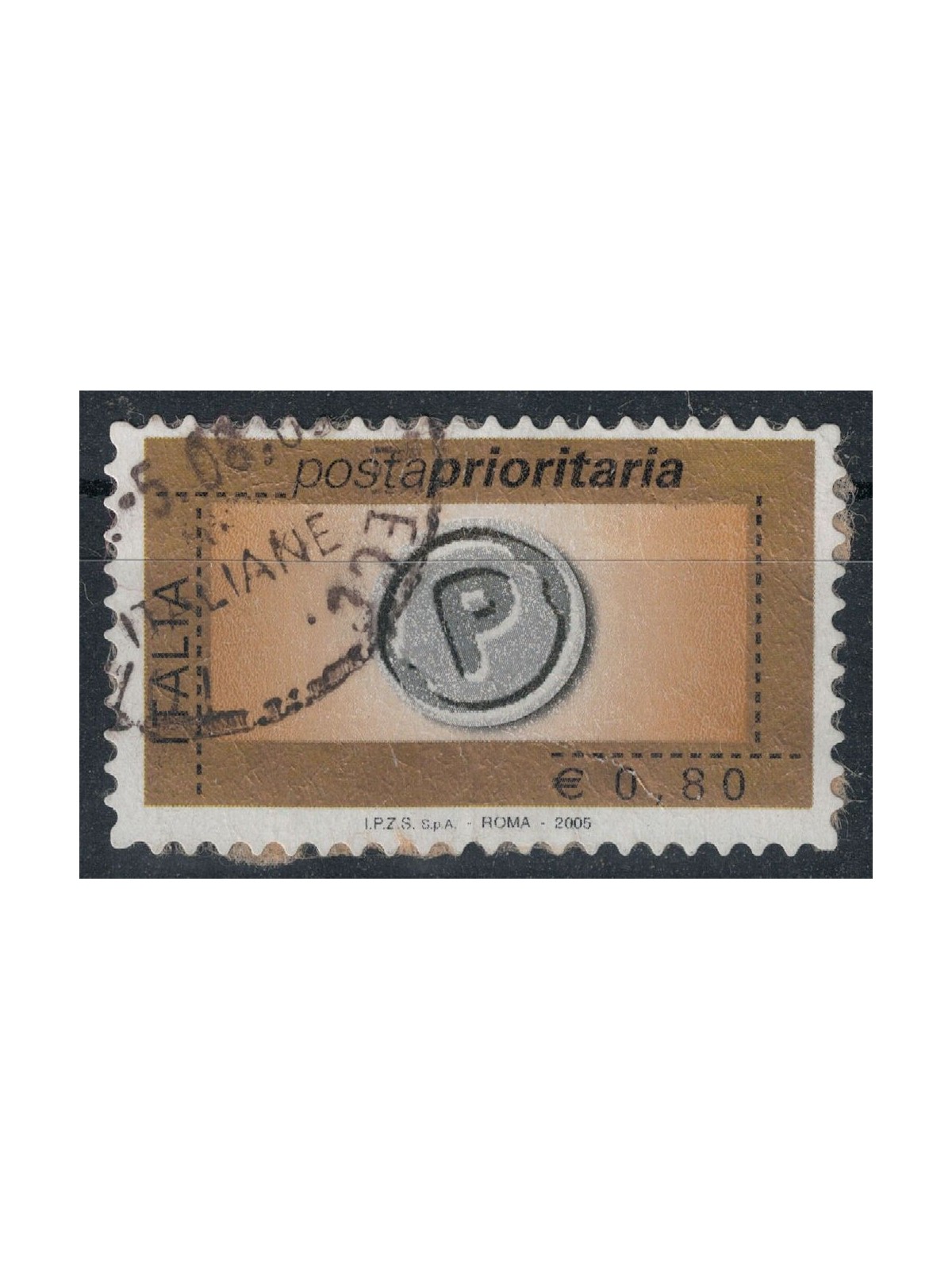 ITALY 2005 Priority Mail €0.80 us
