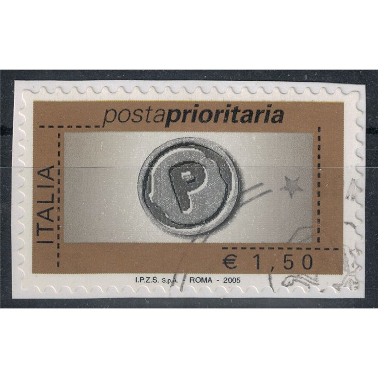 ITALY 2005 Priority Mail €1.50 us