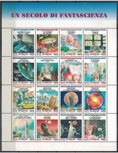 SAN MARINO 1998 A century of science fiction s/s MNH** (dif)