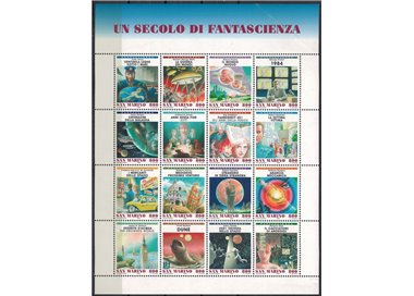 SAN MARINO 1998 Un secolo di fantascienza BF MNH** (dif)