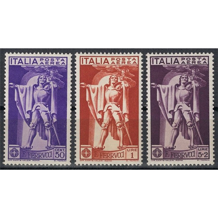 ITALY KINGDOM 1930 Francesco Ferrucci (airmail) 3v MH*