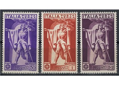 ITALIA REGNO 1930 Francesco Ferrucci (posta aerea) 3v MH*