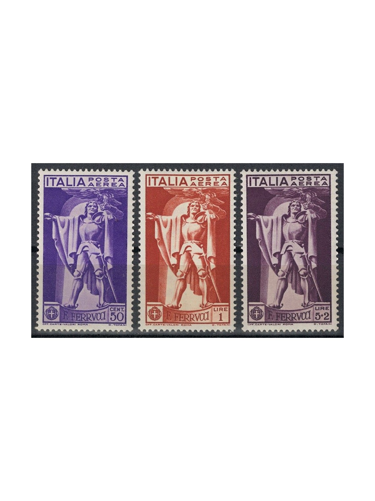 ITALY KINGDOM 1930 Francesco Ferrucci (airmail) 3v MH*