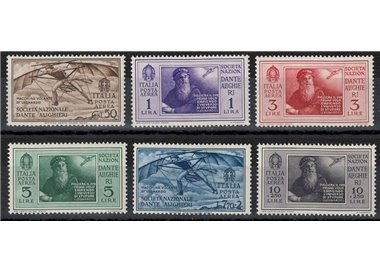 ITALIA REGNO 1932 Dante Alighieri (posta aerea) 6v MH*