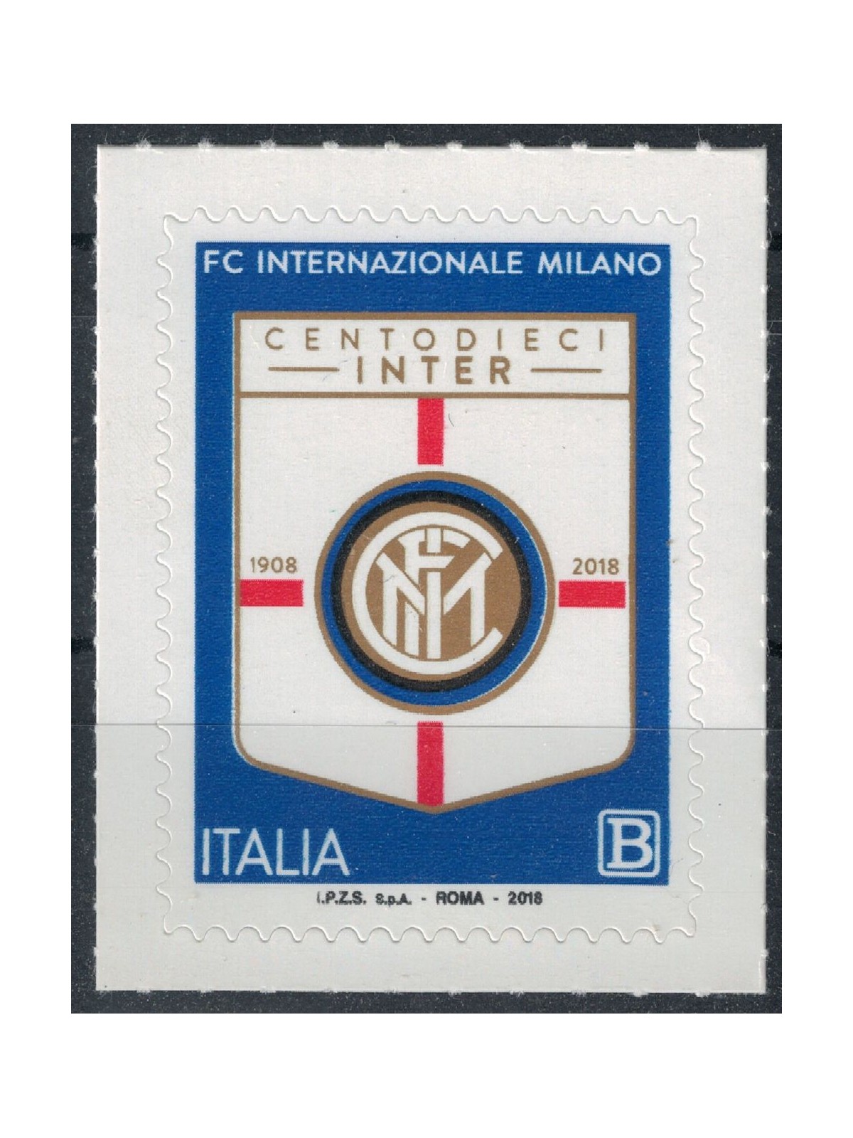 ITALIA 2018 Anniversario Inter MNH**