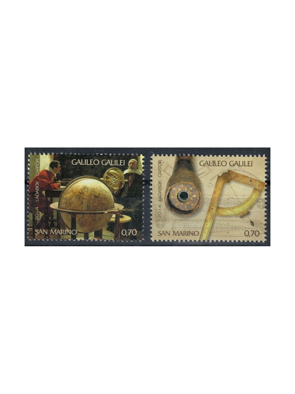 SAN MARINO 2014 Galileo Galilei 2v MNH**