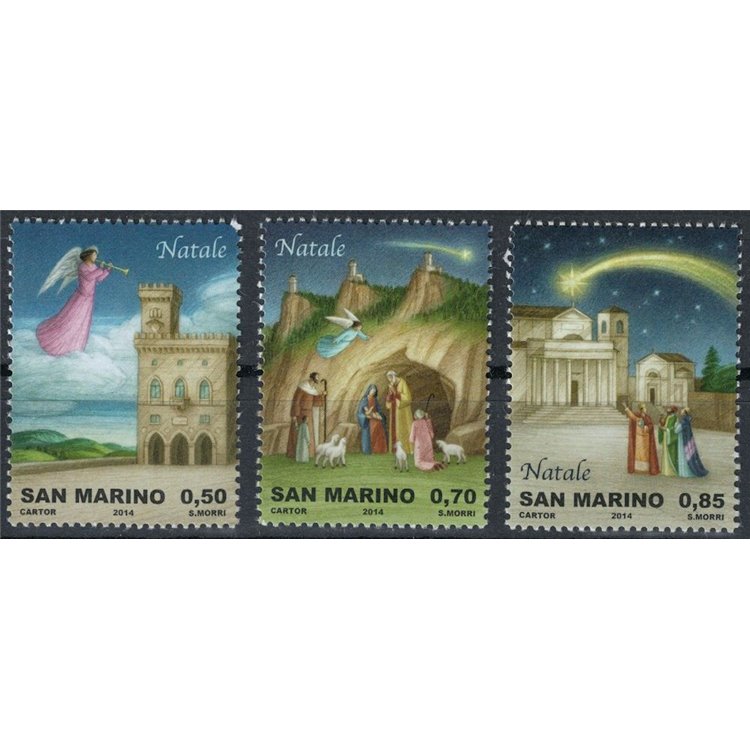 SAN MARINO 2014 Natale 3v MNH**