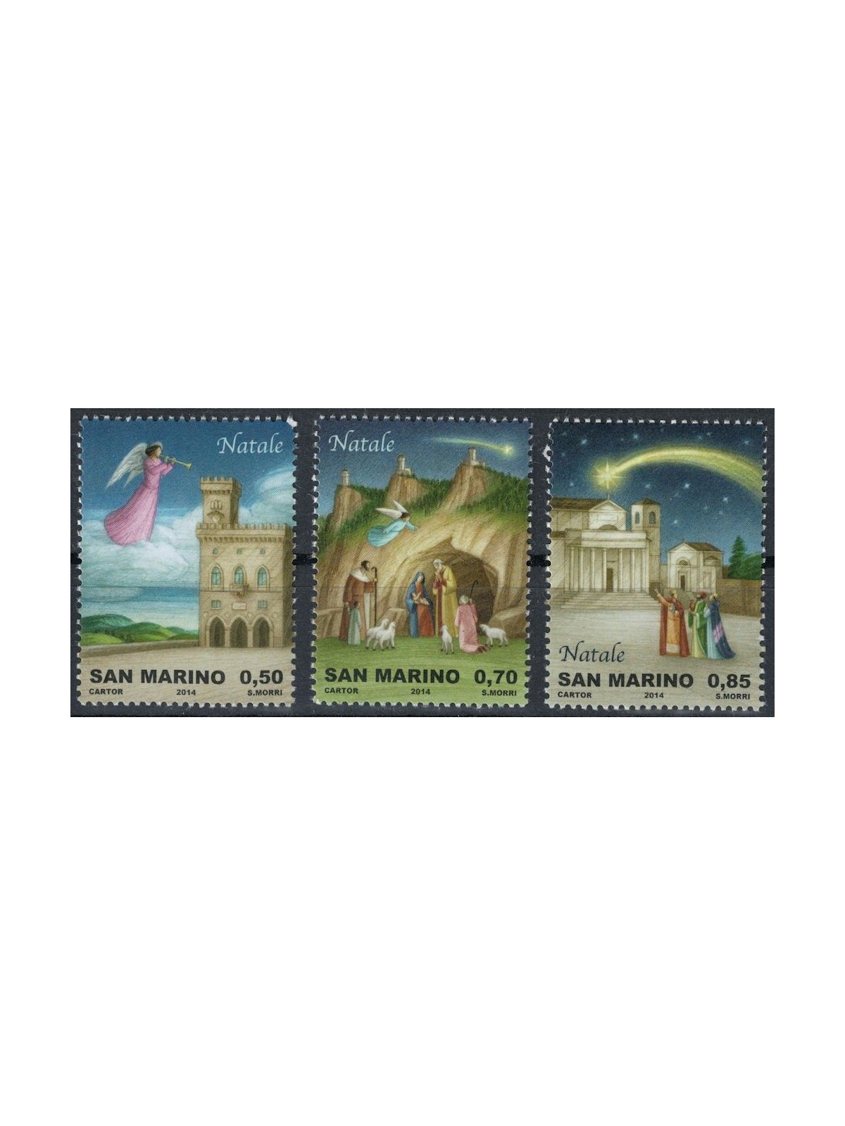 SAN MARINO 2014 Christmas 3v MNH**