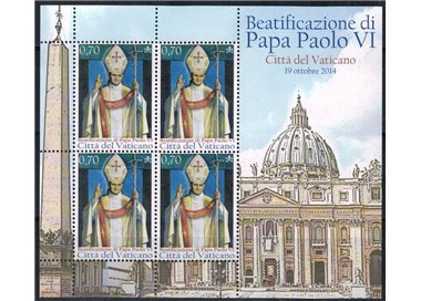 VATICAN 2014 Beatification of Pope Paul VI m/s MNH**