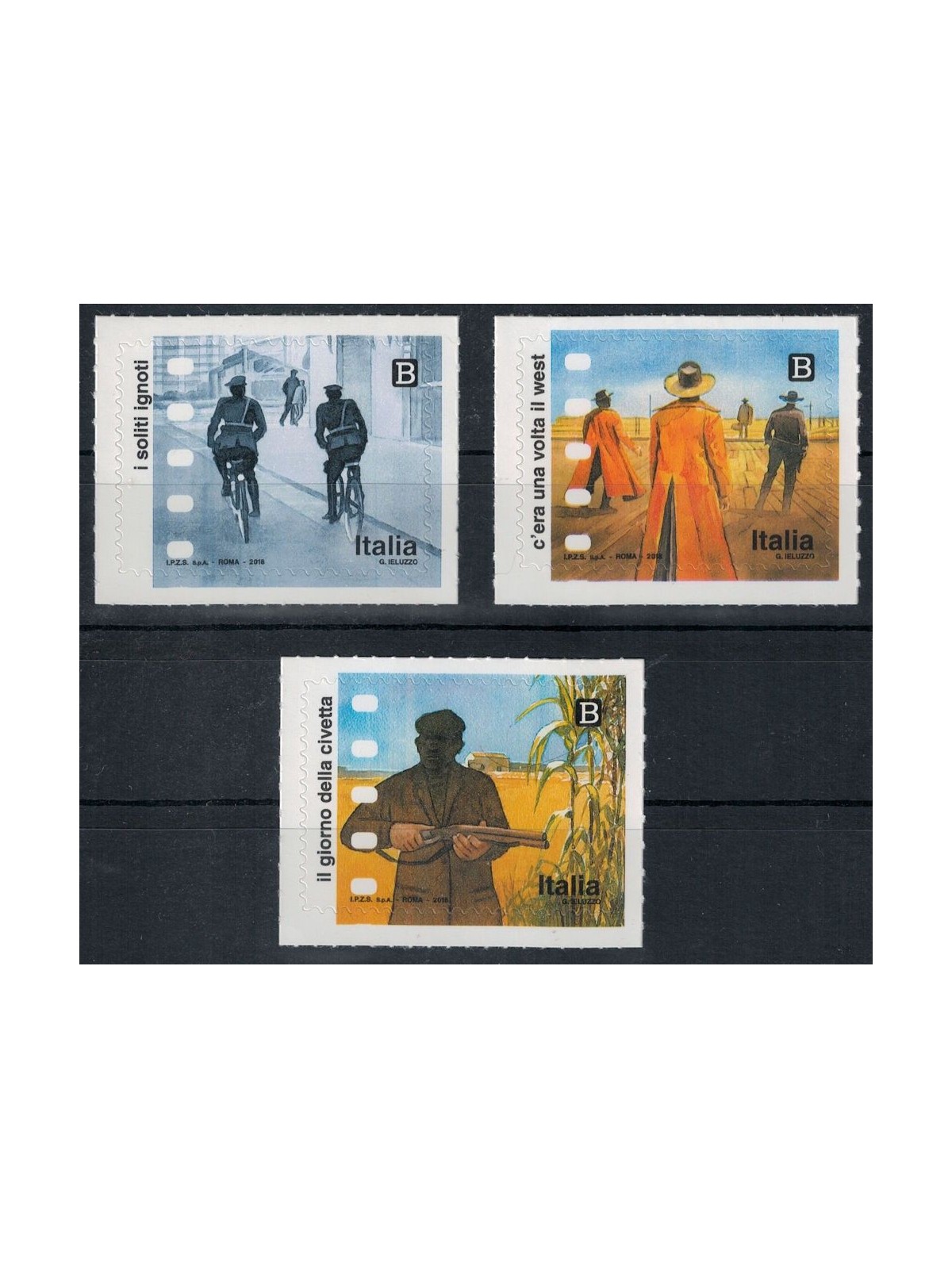 ITALY 2018 Italian Cinema 3v MNH**