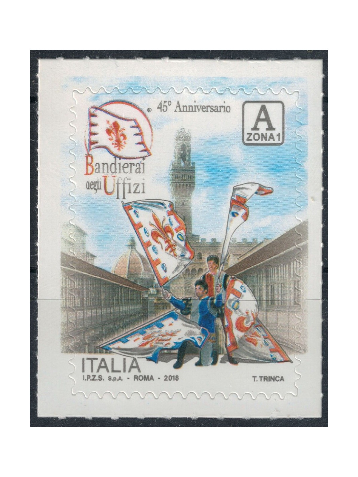 ITALIA 2018 Bandierai degli Uffizi MNH**
