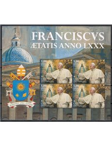 VATICANO 2016 Genetliaco di Papa Francesco  MF MNH**