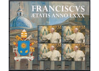 VATICANO 2016 Genetliaco di Papa Francesco  MF MNH**