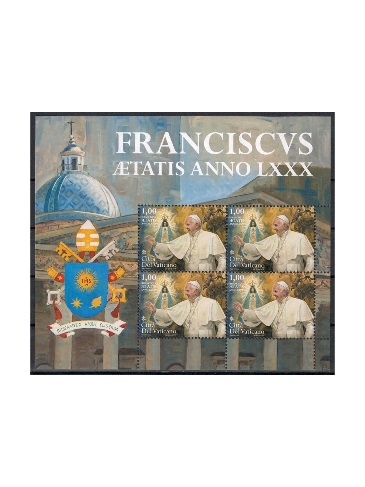 VATICANO 2016 Genetliaco di Papa Francesco  MF MNH**