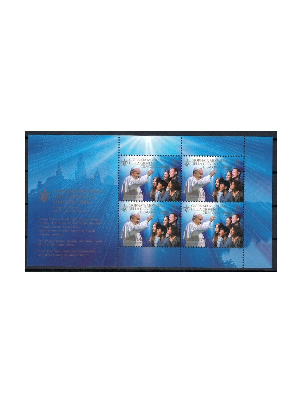VATICAN 2016 World Youth Day m/s MNH**