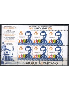 VATICANO 2015 San Giovanni Bosco MF MNH**