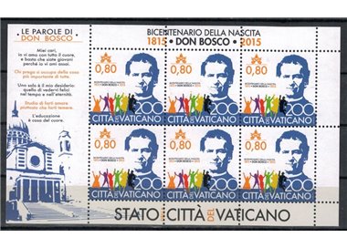 VATICAN 2015 St. John Bosco m/s MNH**