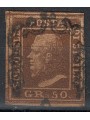 KINGDOM OF SICILY 1859 50 grana brown lacquer us