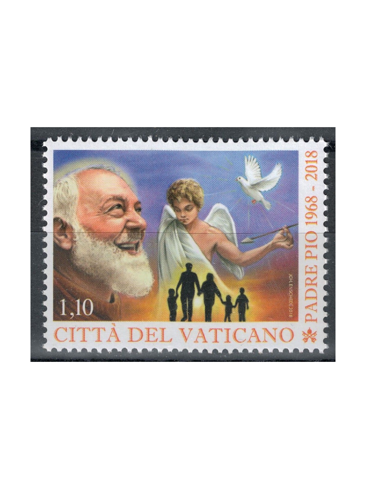 VATICANO 2018 Padre Pio MNH**