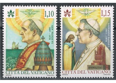VATICAN 2018 Canonization of Popes 2v MNH**