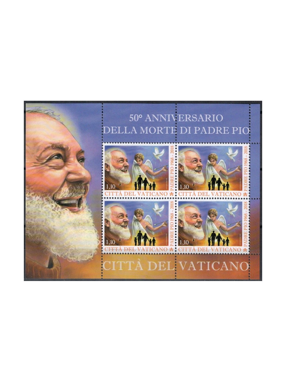 VATICANO 2018 Padre Pio MF MNH**