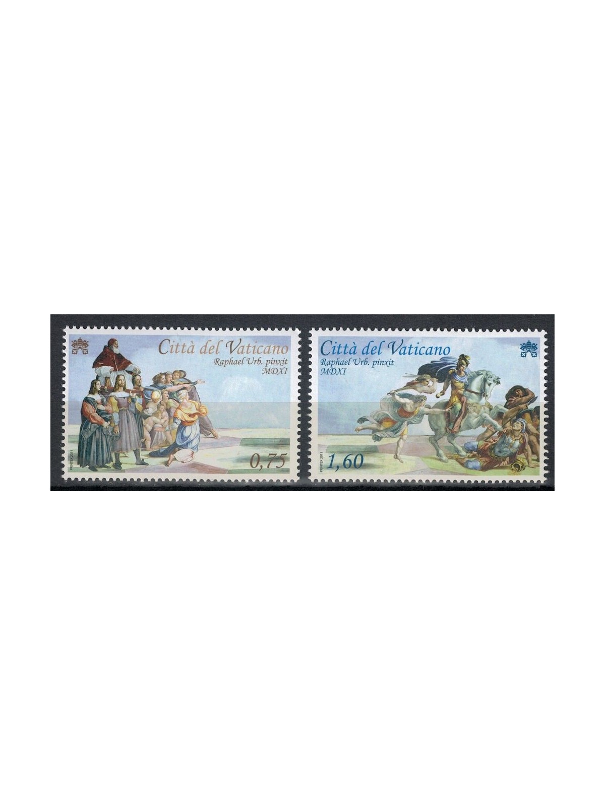 VATICAN 2011 Raphael, The Room of Heliodorus 2v MNH**