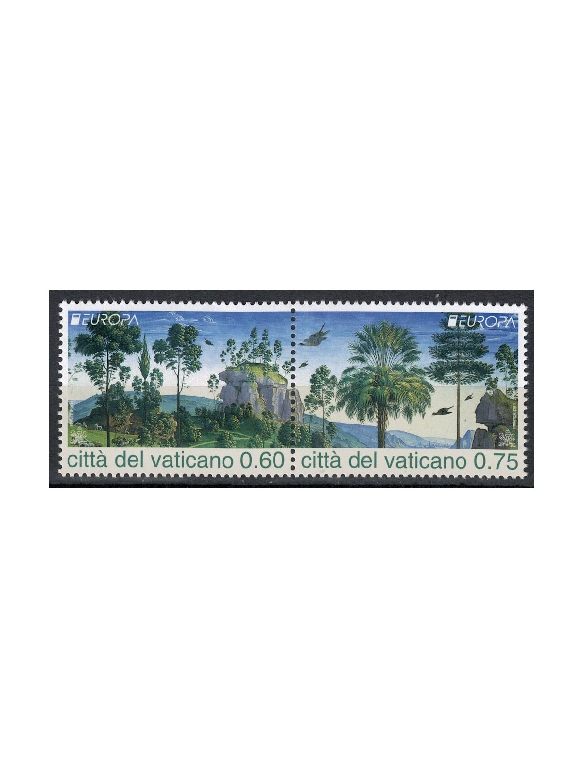 VATICANO 2011 Europa 2v MNH**