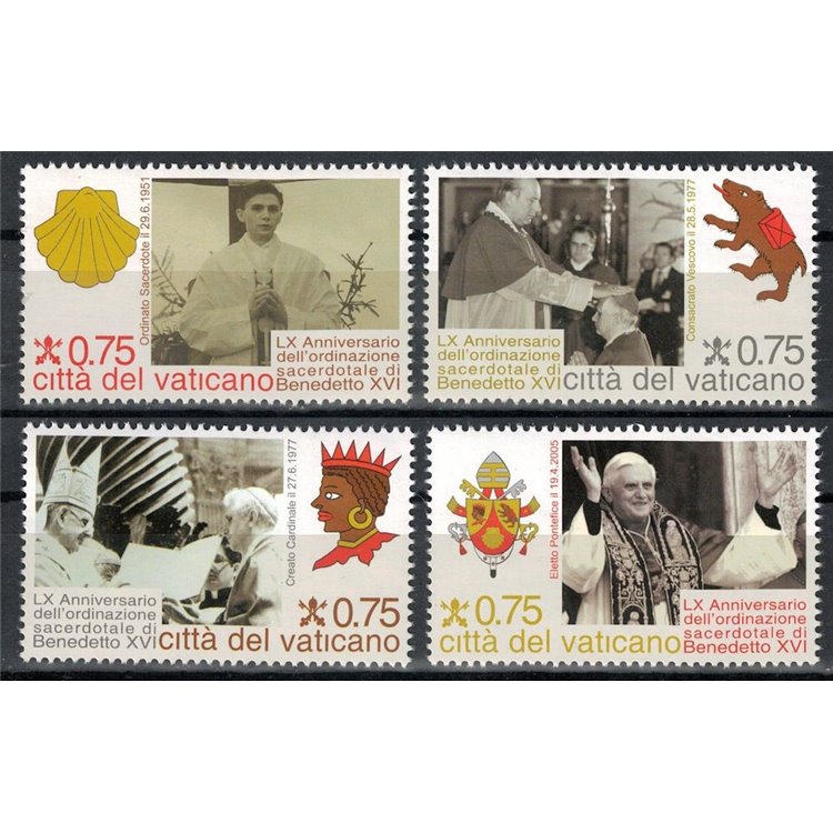 VATICAN 2011 Priestly Ordination 4v MNH**
