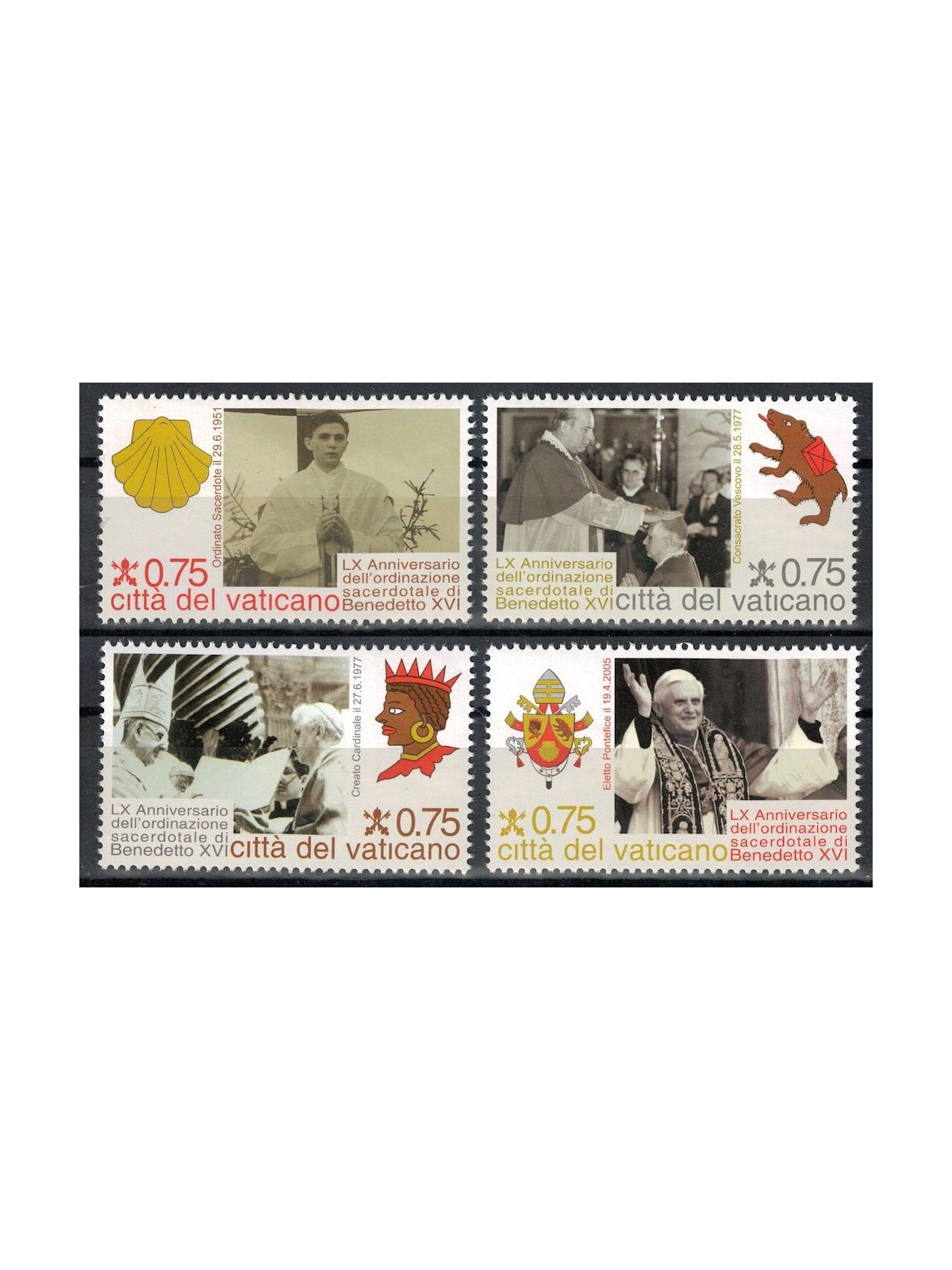 VATICAN 2011 Priestly Ordination 4v MNH**