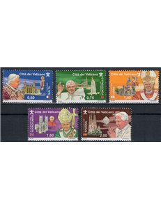 VATICANO 2011 Viaggi del Papa 5v MNH**