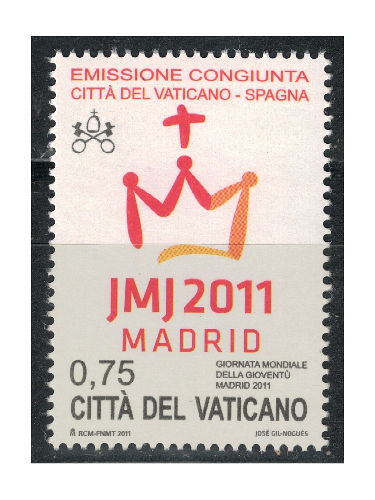 VATICAN 2011 World Youth Day MNH**