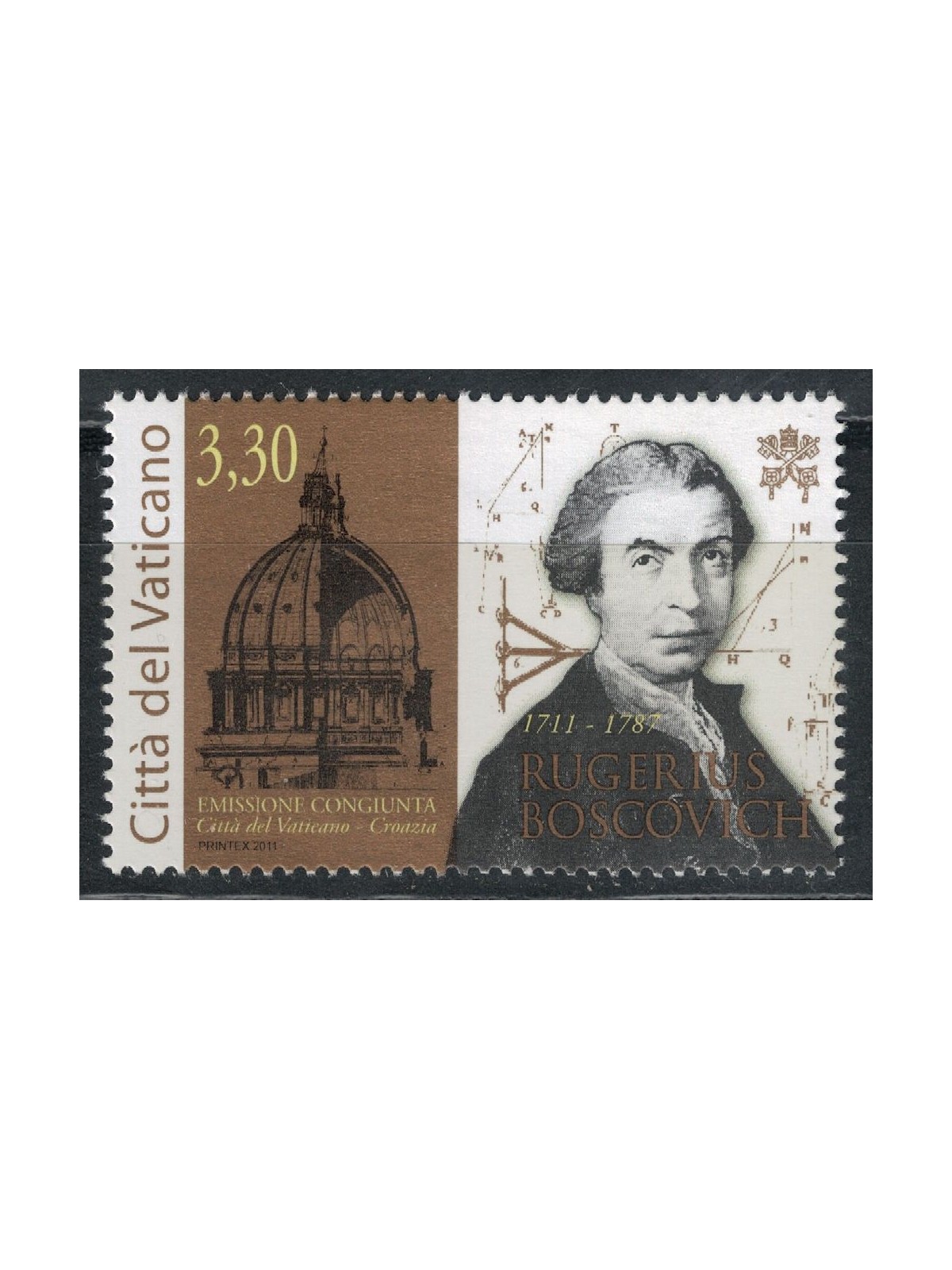 VATICANO 2011 Rugerius Boscovich MNH**