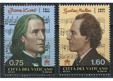 VATICAN 2011 Composers 2v MNH**