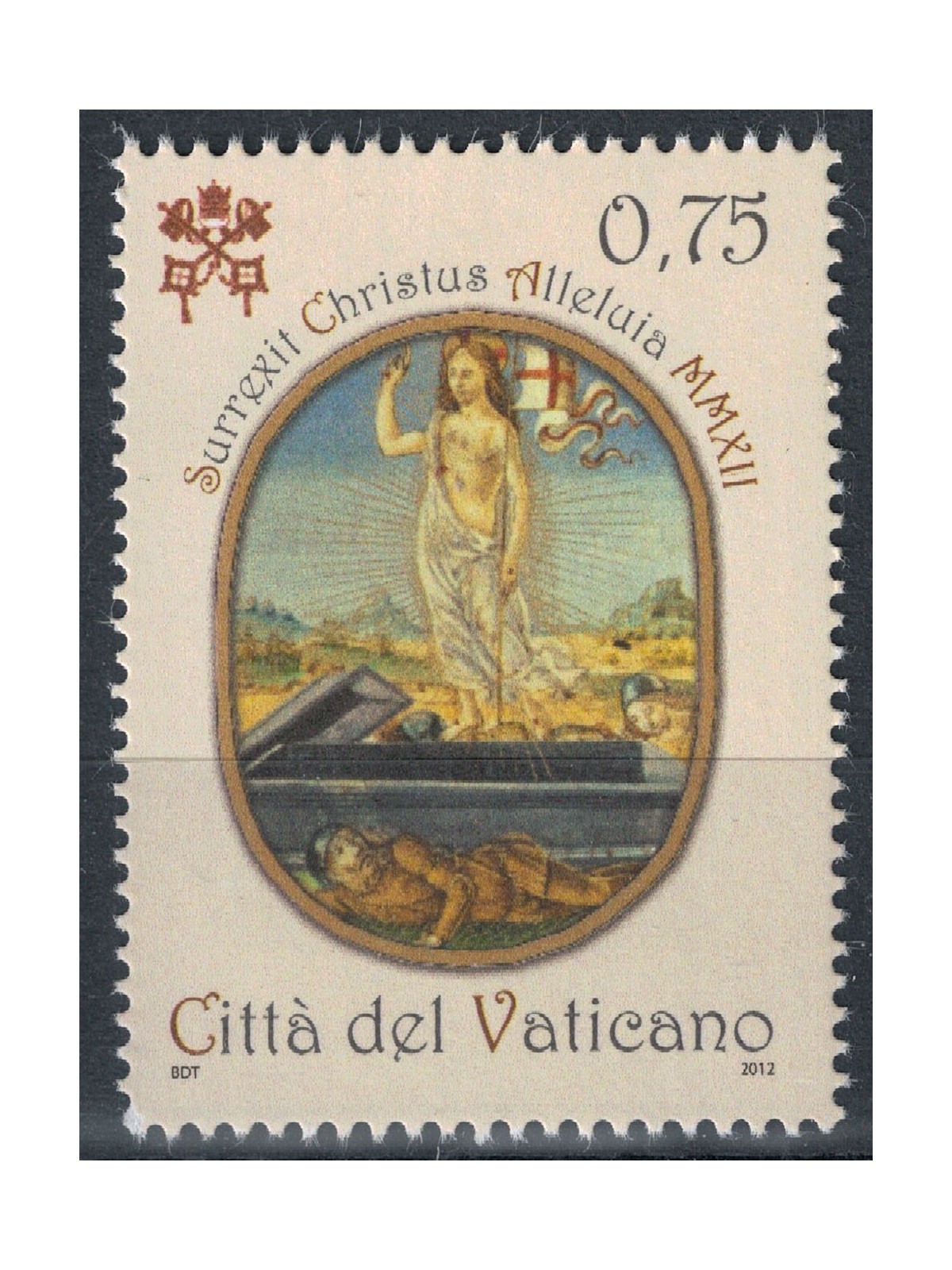 VATICANO 2012 Pasqua MNH**