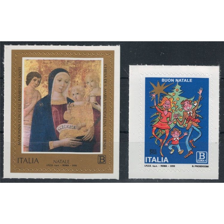 ITALIA 2018 Natale 2v MNH**