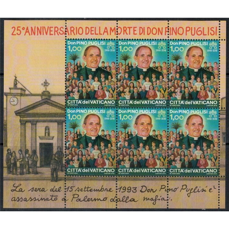 VATICANO 2018 Don Pino Puglisi MF MNH**