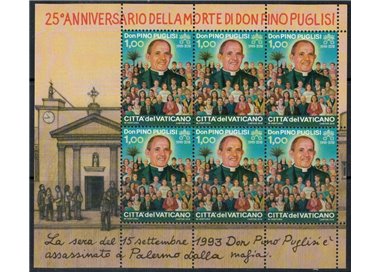 VATICANO 2018 Don Pino Puglisi MF MNH**