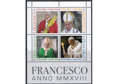 VATICAN 2018 Pope Francis s/s MNH**