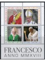 VATICAN 2018 Pope Francis s/s MNH**