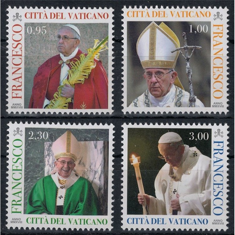 VATICANO 2018 Papa Francesco 4v MNH**