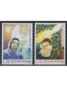 VATICANO 2018 Natale 2v MNH**