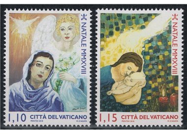 VATICANO 2018 Natale 2v MNH**