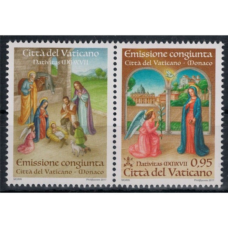 VATICAN 2017 Christmas (from booklet) MNH**